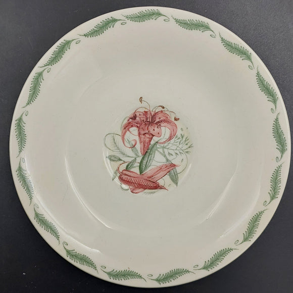 Susie Cooper - 1924 Tiger Lily with Fern Trim - Saucer