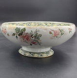 Royal Doulton - Underglaze Indestructible Flowers - Footed Bowl - ANTIQUE