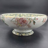 Royal Doulton - Underglaze Indestructible Flowers - Footed Bowl - ANTIQUE