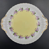 Royal Albert - Violets on Yellow - Cake Plate