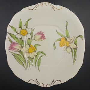 Salisbury - Tulips and Daffodils - Cake Plate