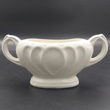 Keele Street Pottery - White Double-handled Oval Vase