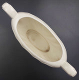 Keele Street Pottery - White Double-handled Oval Vase