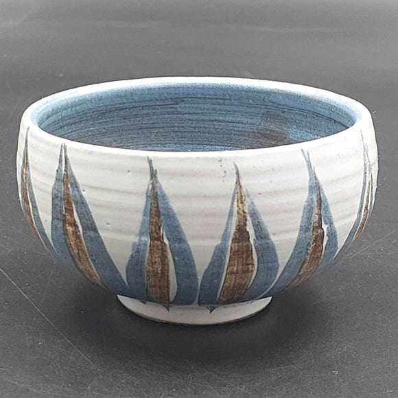 Hanmer Pottery - Blue and Brown Pattern - Small Bowl