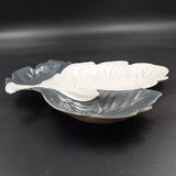 Carlton Ware - Leaf Twin Tone, Grey - 2377 Three Way Tray