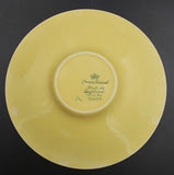 Crown Ducal - Yellow with Green Stripes - Breakfast Saucer