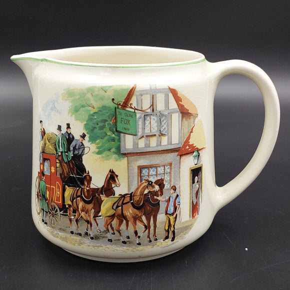 Nelson Ware - Stagecoach at Ye Old Fox Inn - Jug, Small