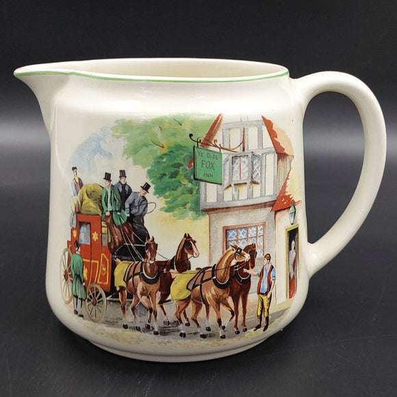 Nelson Ware - Stagecoach at Ye Old Fox Inn - Jug, Large