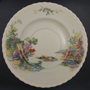 Myott - Country Garden on Blue Band, 3240 - Salad Plate