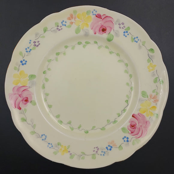Foley - Hand-painted Flowers - Side Plate