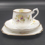 Royal Albert - Purple and Yellow Flowers, 8351 - Trio