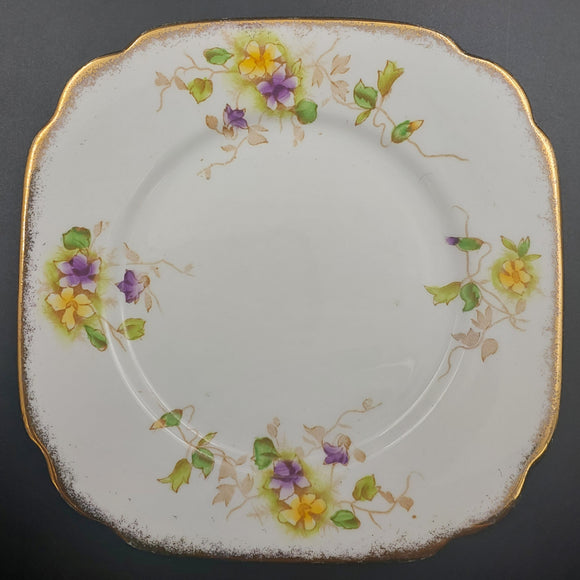 Royal Albert - Purple and Yellow Flowers, 8351 - Side Plate
