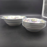 Gray's Pottery - 4640 Blue and Yellow Lustre Pattern - Sweet Set