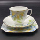 Bell China - Yellow and Blue Flowers - 20-piece Tea Set