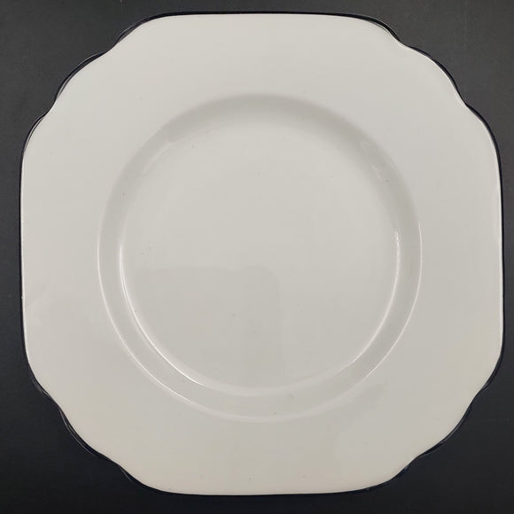 Melba - White with Black Rim - Side Plate