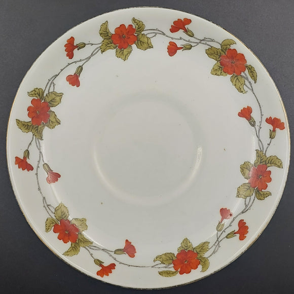 Aynsley - Red Flower Chain, A2471 - Large Saucer