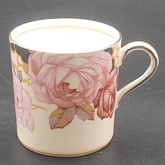 Aynsley - Pink Roses on Pink - Demitasse Cup
