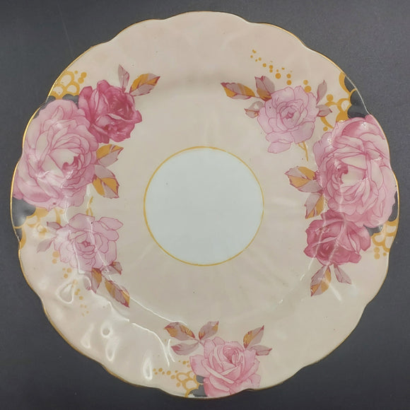 Aynsley - Pink Roses on Pink - Side Plate