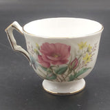 Aynsley - Pink, Blue and Yellow Flowers - Crocus-shaped Cup