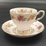 Tuscan - Floral Chain on Pink - Tea for Two