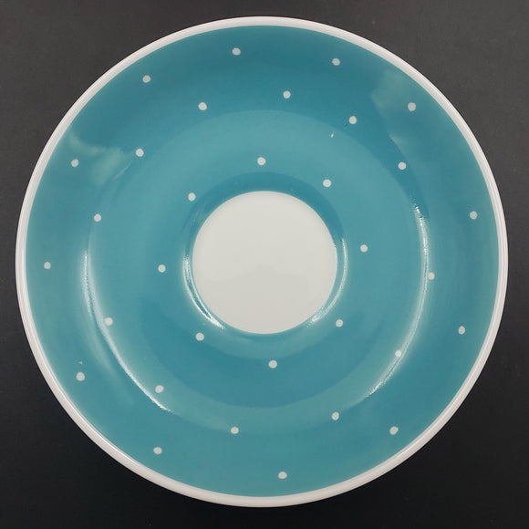 Susie Cooper - White Dots on Turquoise - Saucer
