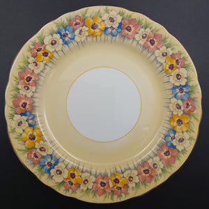 Aynsley - Colourful Flowers on Peach, B5130 - Side Plate
