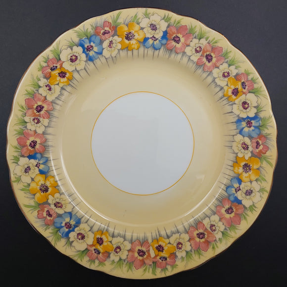Aynsley - Colourful Flowers on Peach, B5130 - Side Plate