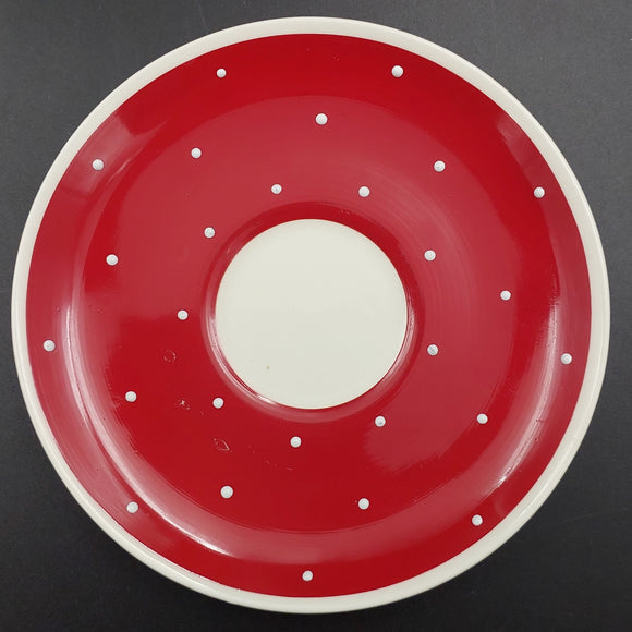 Wade England - Red with White Spots - Saucer