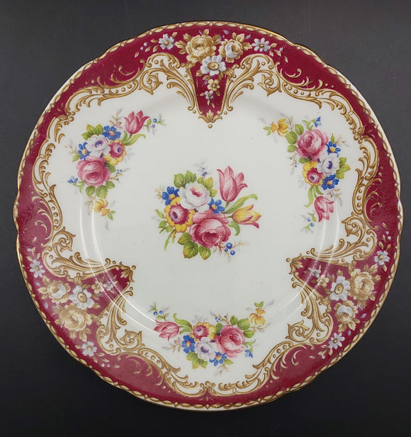 Shelley - Regal, Maroon, 13387 - Side Plate