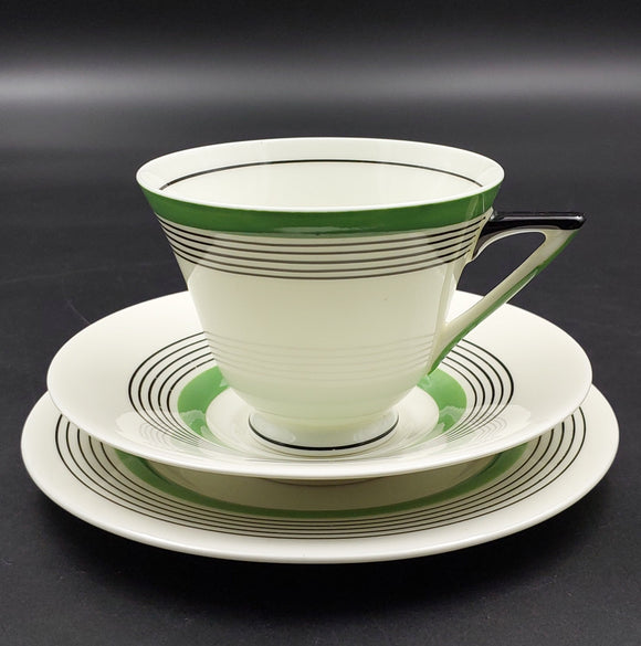 Royal Doulton - Radiance, Green V1506 - Trio