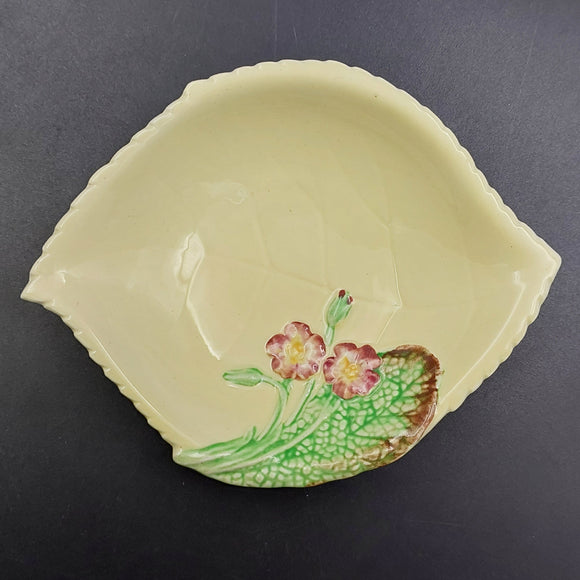 Carlton Ware - Primula, Yellow - 1982 Butter/Jam Dish