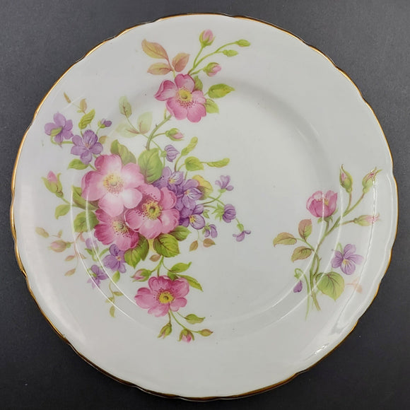 Sutherland - Pink and Purple Flowers - Side Plate