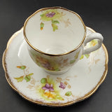 Royal Albert - Purple and Yellow Flowers - Demitasse Duo