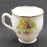 Royal Albert - Purple and Yellow Flowers - Demitasse Duo