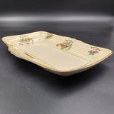 John Maddock & Sons - Fruits and Flowers - Tab-handled Sandwich Tray