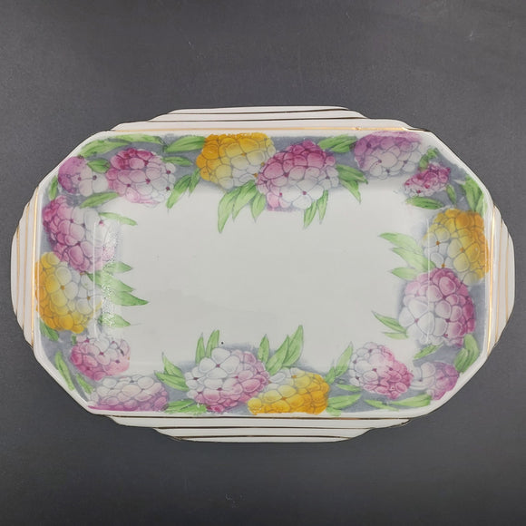 Royal Albert - Hydrangeas - Art Deco-shaped Dish