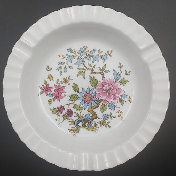 Paragon - Blue and Pink Flowers - Ashtray