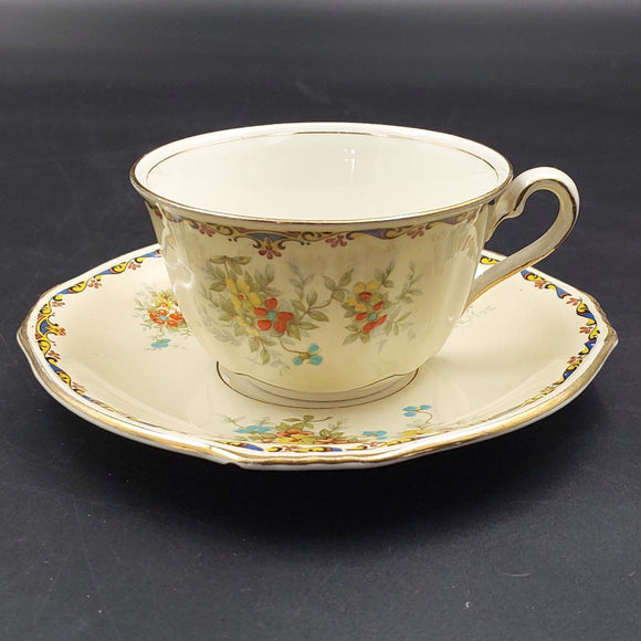 Royal Winton - Hand-painted Flowers - Saucer