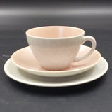 Poole - C97 Peach Bloom and Seagull - Trio with Rimmed Side Plate
