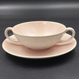 Poole - C97 Peach Bloom and Seagull - Soup Bowl and Saucer