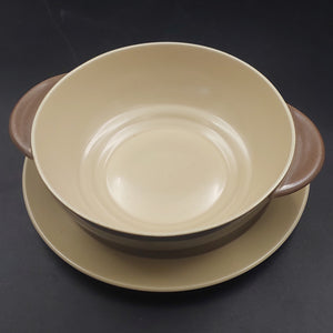 Branksome - Pixie Brown and Sahara - Soup Bowl and Underplate