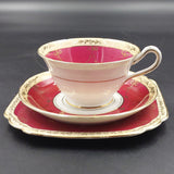 Grosvenor - Maroon Band with Gold Filigree - Trio