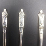 Sheffield-made - Apostles - Silver-plated Sugar Spoon, Jam Spoon and Butter Knife