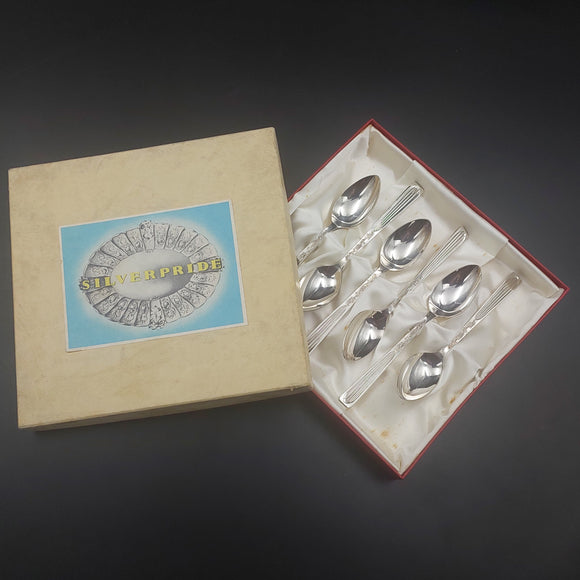 Silver Pride - Set of 6 Silver-plated Teaspoons in Original Box