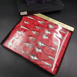 Rodd - Camille - Silver-plated Cake Spoons and Forks in Original Box