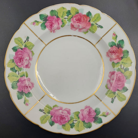 Moritz Zdekauer - Pink Roses - Rimmed Bowl