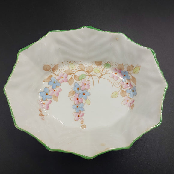 Bell - Pink and Blue Flowers - Trinket Dish