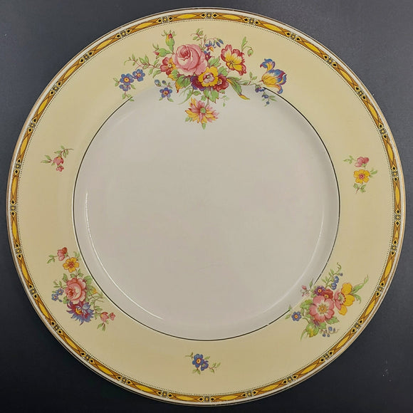 Johnson Brothers - Floral Sprays on Light Yellow Band - Dinner Band