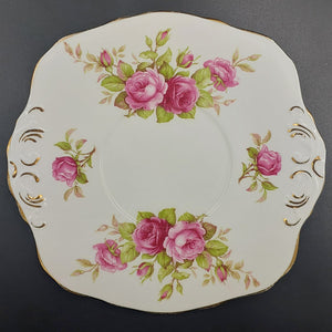 Sutherland - Pink Roses - Cake Plate