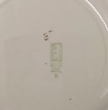 Hollinshead & Kirkham - Floral Spray with Iris, Star Filigree - Salad Plate